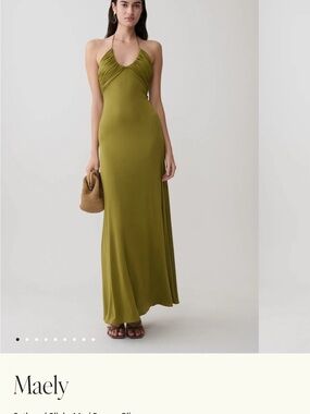meshki claire dress green | Dresses | Meshki White green dress